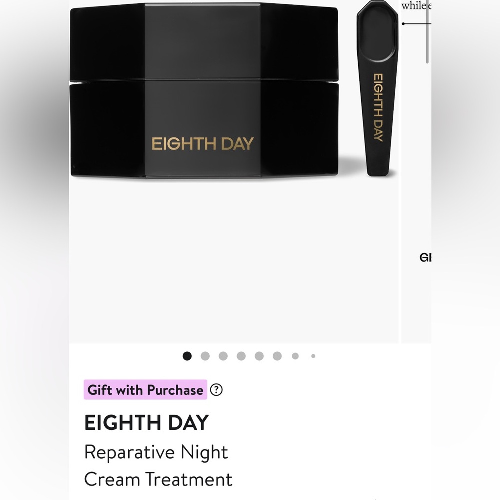 New in box! Mini size Eigth Day Reparative Night Cream Treatment